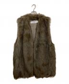 COCUCAコキュカ）の古着「エコファーベスト」｜ブラウン