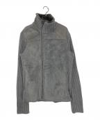 ARMANI EXCHANGEアルマーニ エクスチェンジ）の古着「フェイクムートンジャケット」｜グレー
