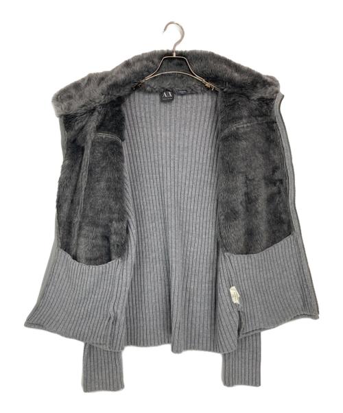 ARMANI EXCHANGE（アルマーニ エクスチェンジ）ARMANI EXCHANGE (アルマーニ エクスチェンジ) フェイクムートンジャケット グレー サイズ:Ⅿの古着・服飾アイテム