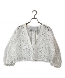 ticca（ティッカ）の古着「フラワーレースジャケット」｜ホワイト