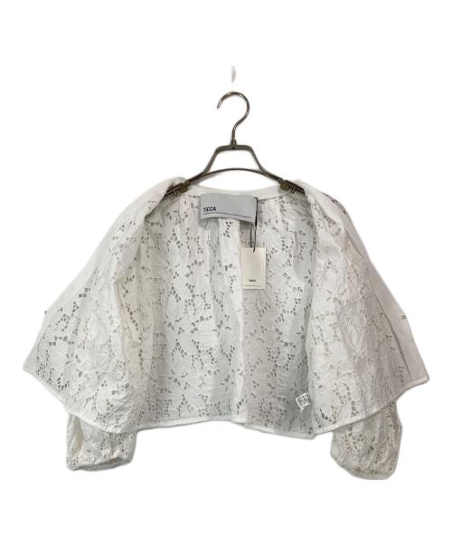 ticca（ティッカ）TICCA (ティッカ) フラワーレースジャケット ホワイト サイズ:FREEの古着・服飾アイテム