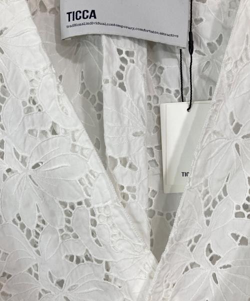 ticca（ティッカ）TICCA (ティッカ) フラワーレースジャケット ホワイト サイズ:FREEの古着・服飾アイテム