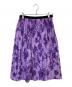 MUVEIL（ミュベール）の古着「花柄プリーツスカート」｜パープル