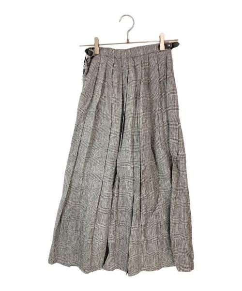 O'NEIL OF DUBLIN（オニールオブダブリン）O'NEIL OF DUBLIN (オニールオブダブリン) ラップリネンスカート グレー サイズ:SIZE 6の古着・服飾アイテム