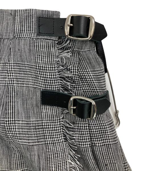 O'NEIL OF DUBLIN（オニールオブダブリン）O'NEIL OF DUBLIN (オニールオブダブリン) ラップリネンスカート グレー サイズ:SIZE 6の古着・服飾アイテム