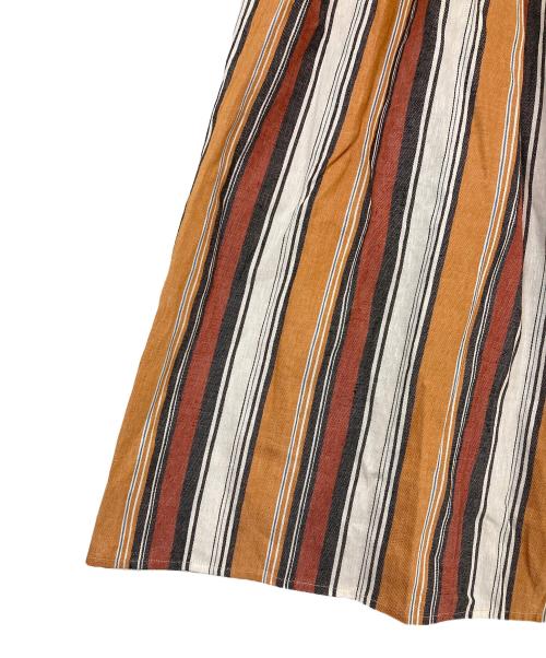 O'NEIL OF DUBLIN（オニールオブダブリン）O'NEIL OF DUBLIN (オニールオブダブリン) リネン混スカート ブラウン サイズ:SIZE 8の古着・服飾アイテム