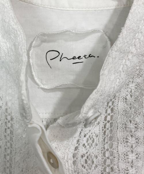 pheeta（フィータ）Pheeta (フィータ) UNITED ARROWS (ユナイテッドアローズ) Irene シャツ ホワイト サイズ:FREEの古着・服飾アイテム