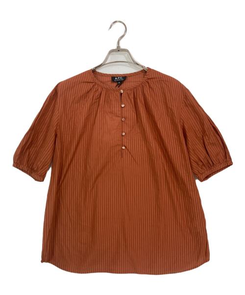 A.P.C.（アーペーセー）A.P.C. (アーペーセー) ブラウス ブラウン サイズ:36の古着・服飾アイテム