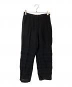 pheetaフィータ）の古着「Stella タックレースパンツ」｜ブラック