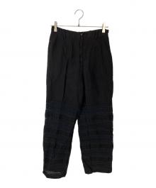 pheeta（フィータ）の古着「Stella タックレースパンツ」｜ブラック