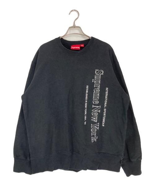 SUPREME（シュプリーム）SUPREME (シュプリーム) Side Logo Crewneck ブラック サイズ:Ⅿの古着・服飾アイテム