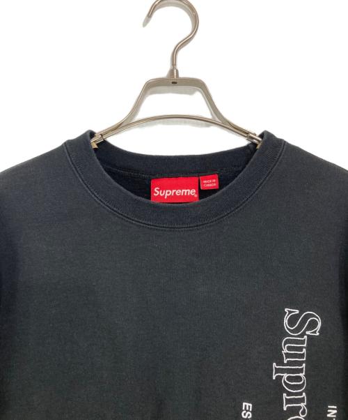 SUPREME（シュプリーム）SUPREME (シュプリーム) Side Logo Crewneck ブラック サイズ:Ⅿの古着・服飾アイテム