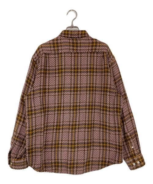 SUPREME（シュプリーム）SUPREME (シュプリーム) Basket weave Plaid shirt ブラウン サイズ:Sの古着・服飾アイテム