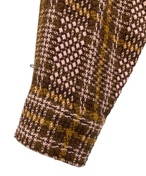 SUPREME（シュプリーム）SUPREME (シュプリーム) Basket weave Plaid shirt ブラウン サイズ:Sの古着・服飾アイテム