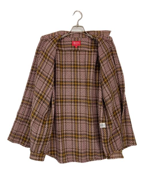 SUPREME（シュプリーム）SUPREME (シュプリーム) Basket weave Plaid shirt ブラウン サイズ:Sの古着・服飾アイテム