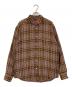 SUPREME（シュプリーム）の古着「Basket weave Plaid shirt」｜ブラウン