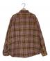 SUPREME (シュプリーム) Basket weave Plaid shirt ブラウン サイズ:S：15000円
