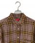 中古・古着 SUPREME (シュプリーム) Basket weave Plaid shirt ブラウン サイズ:S：15000円