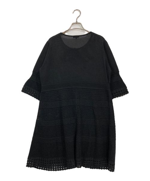 TO BE CHIC（トゥービーシック）TO BE CHIC (トゥービーシック) レースロングカーディガン ブラック サイズ:-の古着・服飾アイテム