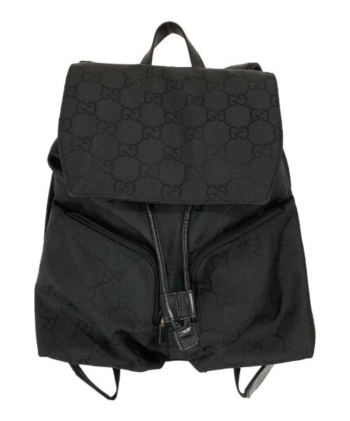 GUCCI（グッチ）GUCCI (グッチ) GGナイロンリュック ブラックの古着・服飾アイテム