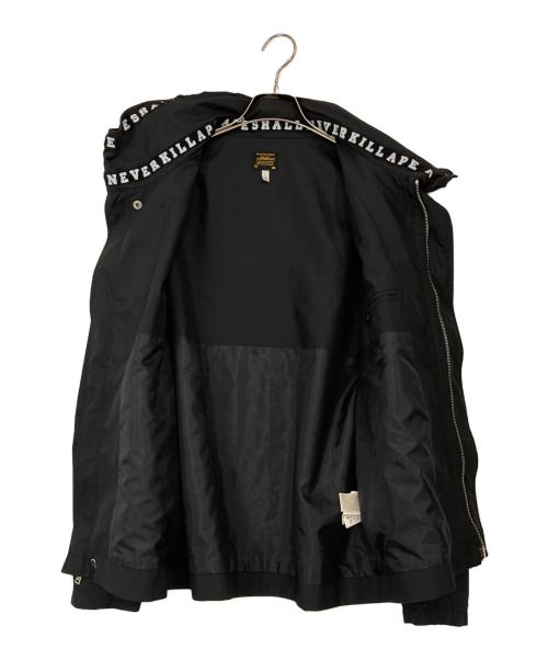 A BATHING APE（ア ベイシング エイプ）A BATHING APE (ア ベイシング エイプ) ナイロンジャケット ブラック サイズ:Ⅿの古着・服飾アイテム