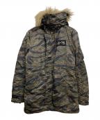 Hysteric Glamourヒステリックグラマー）の古着「タイガーカモN-3Bタイプコート」｜カーキ