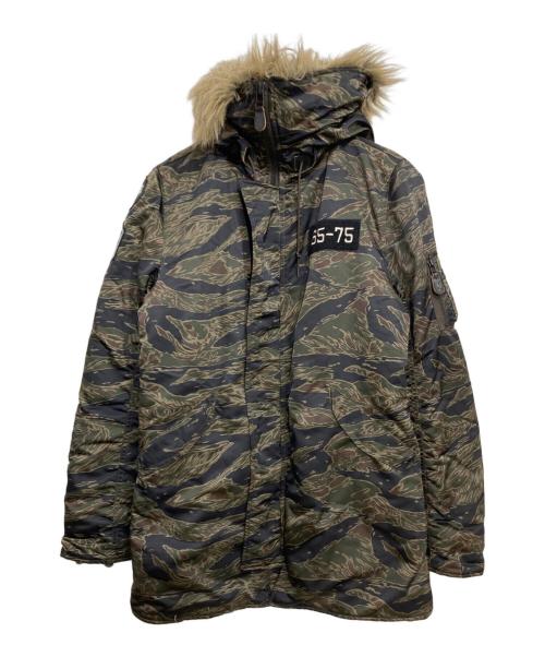 Hysteric Glamour（ヒステリックグラマー）Hysteric Glamour (ヒステリックグラマー) タイガーカモN-3Bタイプコート カーキ サイズ:Ⅿの古着・服飾アイテム