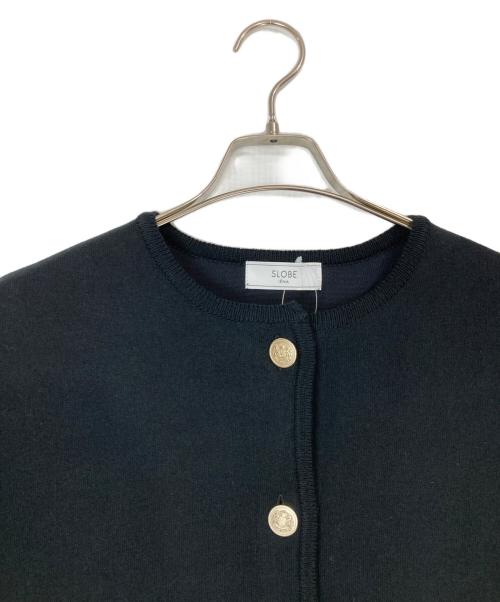 SLOBE IENA（スローブ イエナ）SLOBE IENA (スローブ イエナ) ダブルフェイスニットジャケット ブラック サイズ:FREEの古着・服飾アイテム