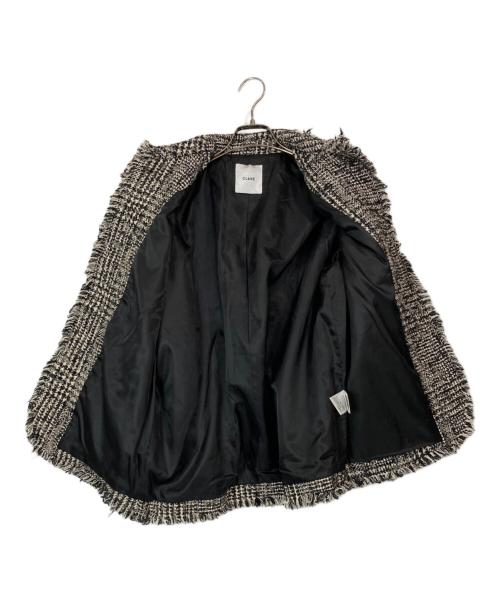CLANE（クラネ）CLANE (クラネ) ミックスツイードブルゾン ブラック サイズ:2の古着・服飾アイテム