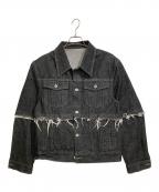 MAISON SPECIALメゾンスペシャル）の古着「マルチウェイデニムジャケット」｜ブラック