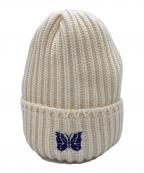 Needlesニードルズ）の古着「ニット帽/Watch Cap Merino wool」｜アイボリー
