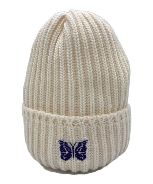 Needles（ニードルズ）Needles (ニードルズ) ニット帽/Watch Cap Merino wool アイボリーの古着・服飾アイテム