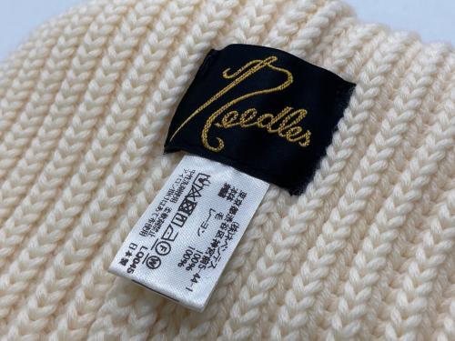 Needles（ニードルズ）Needles (ニードルズ) ニット帽/Watch Cap Merino wool アイボリーの古着・服飾アイテム