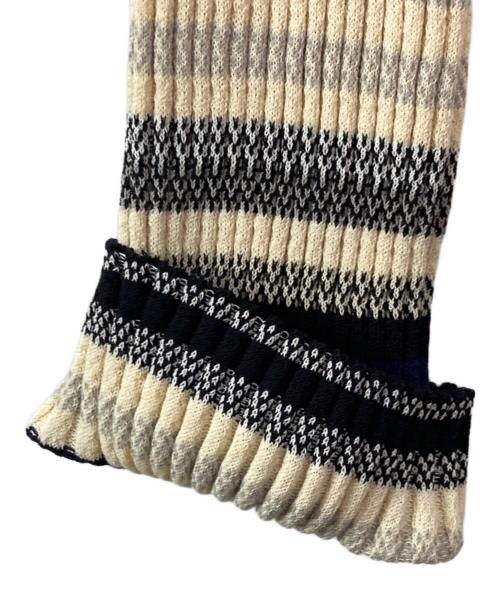 Ameri（アメリ）AMERI (アメリ) MULTI BORDER KNIT DRESS アイボリー サイズ:Mの古着・服飾アイテム