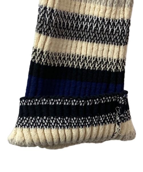 Ameri（アメリ）AMERI (アメリ) MULTI BORDER KNIT DRESS アイボリー サイズ:Mの古着・服飾アイテム