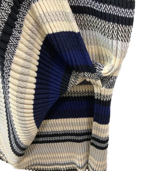 Ameri（アメリ）AMERI (アメリ) MULTI BORDER KNIT DRESS アイボリー サイズ:Mの古着・服飾アイテム