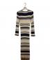 AMERI (アメリ) MULTI BORDER KNIT DRESS アイボリー サイズ:M：8000円