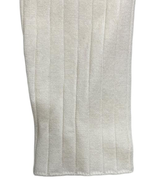 anuans（アニュアンス）anuans (アニュアンス) ダブルフェイスニットワンピース ホワイト サイズ:FREE 未使用品の古着・服飾アイテム