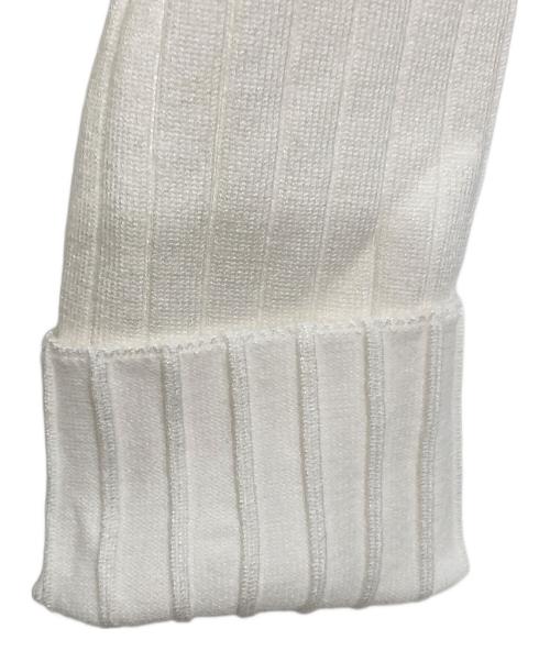 anuans（アニュアンス）anuans (アニュアンス) ダブルフェイスニットワンピース ホワイト サイズ:FREE 未使用品の古着・服飾アイテム