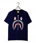 A BATHING APEアベイシングエイプ）の古着「SHARK TEE」｜ネイビー