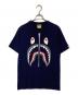 A BATHING APE（アベイシングエイプ）の古着「SHARK TEE」｜ネイビー