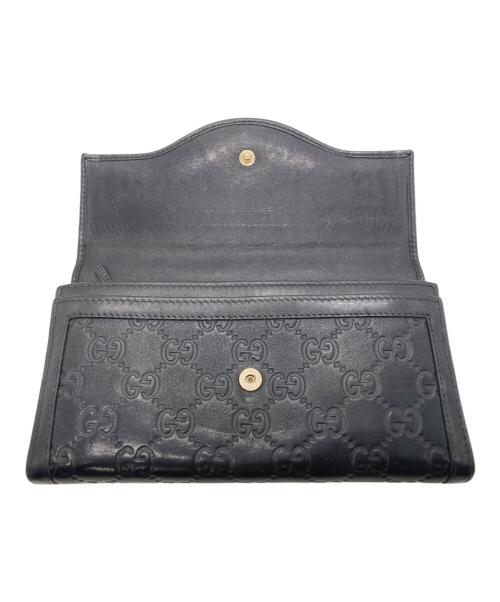 GUCCI（グッチ）GUCCI (グッチ) 長財布 ブラックの古着・服飾アイテム