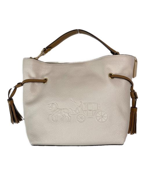 COACH（コーチ）COACH (コーチ) 2WAYショルダーバッグ ベージュの古着・服飾アイテム