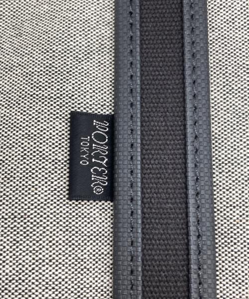 PORTER（ポーター）PORTER (ポーター) TOTE BAG(L) グレー×ブラックの古着・服飾アイテム