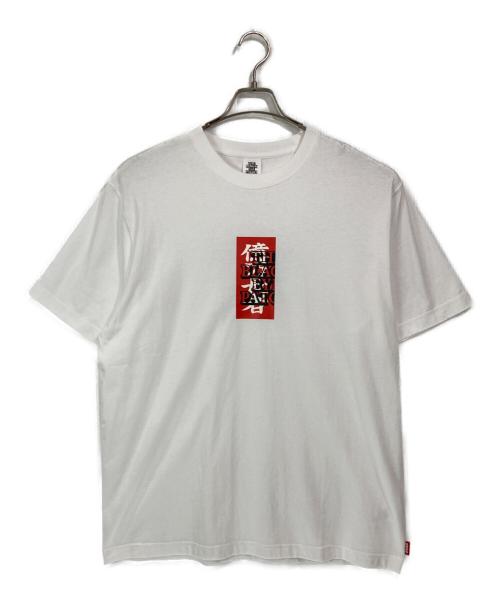 BlackEyePatch（ブラックアイパッチ）BlackEyePatch (ブラックアイパッチ) プリントTシャツ ホワイト サイズ:Ｌ 未使用品の古着・服飾アイテム