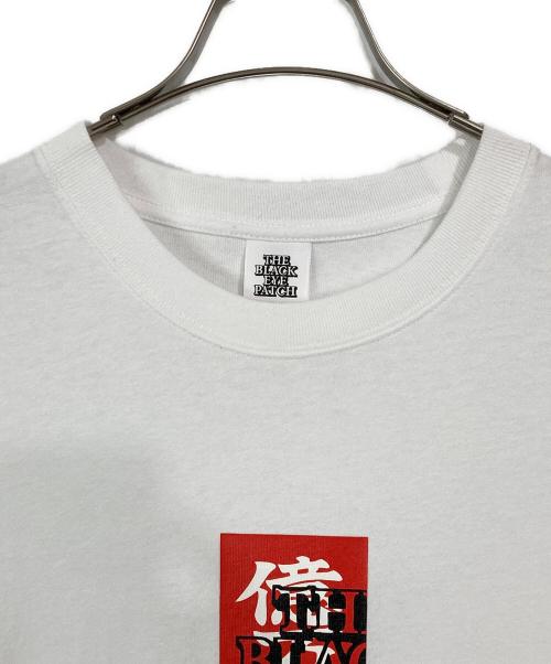 BlackEyePatch（ブラックアイパッチ）BlackEyePatch (ブラックアイパッチ) プリントTシャツ ホワイト サイズ:Ｌ 未使用品の古着・服飾アイテム