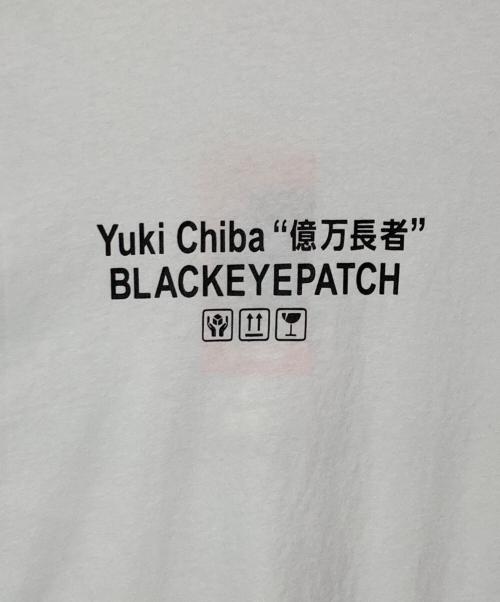 BlackEyePatch（ブラックアイパッチ）BlackEyePatch (ブラックアイパッチ) プリントTシャツ ホワイト サイズ:Ｌ 未使用品の古着・服飾アイテム