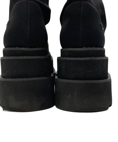 darich（ダーリッチ）darich (ダーリッチ) ウルトラストレッチフラットショートブーツ ブラック サイズ:Ⅿの古着・服飾アイテム