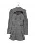 M me eme（エムミーエメ）の古着「Knit tweed ensemble mini onepiece」｜ブラック
