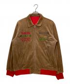 AVIREXアヴィレックス）の古着「ピンナップガールリバーシブルジャケット」｜ブラウン×レッド